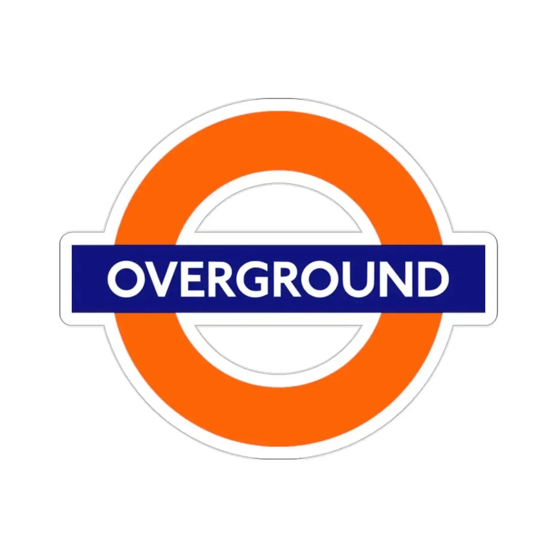 London Overground STICKER Vinyl Die-Cut Decal - The Sticker Space