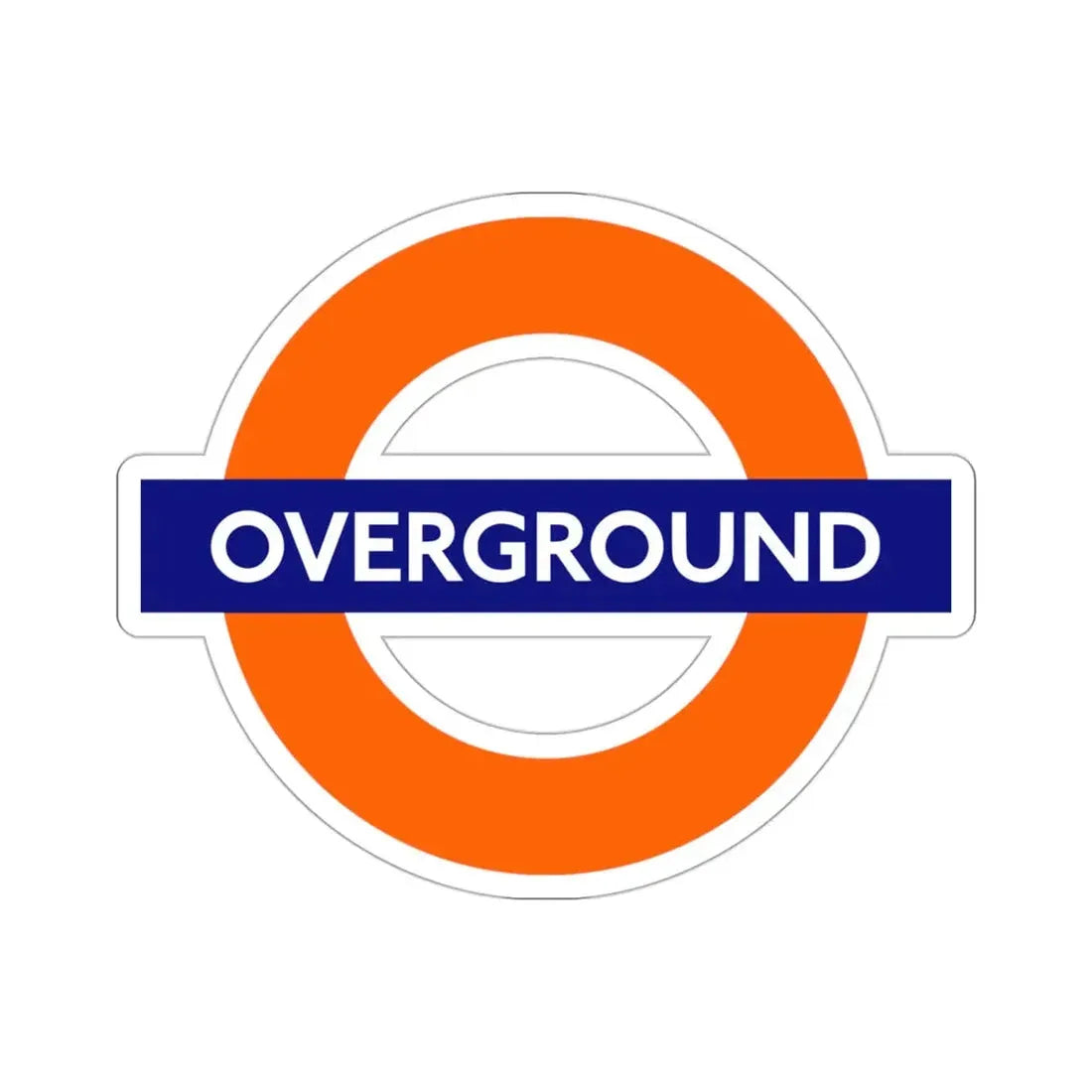 London Overground STICKER Vinyl Die-Cut Decal - The Sticker Space
