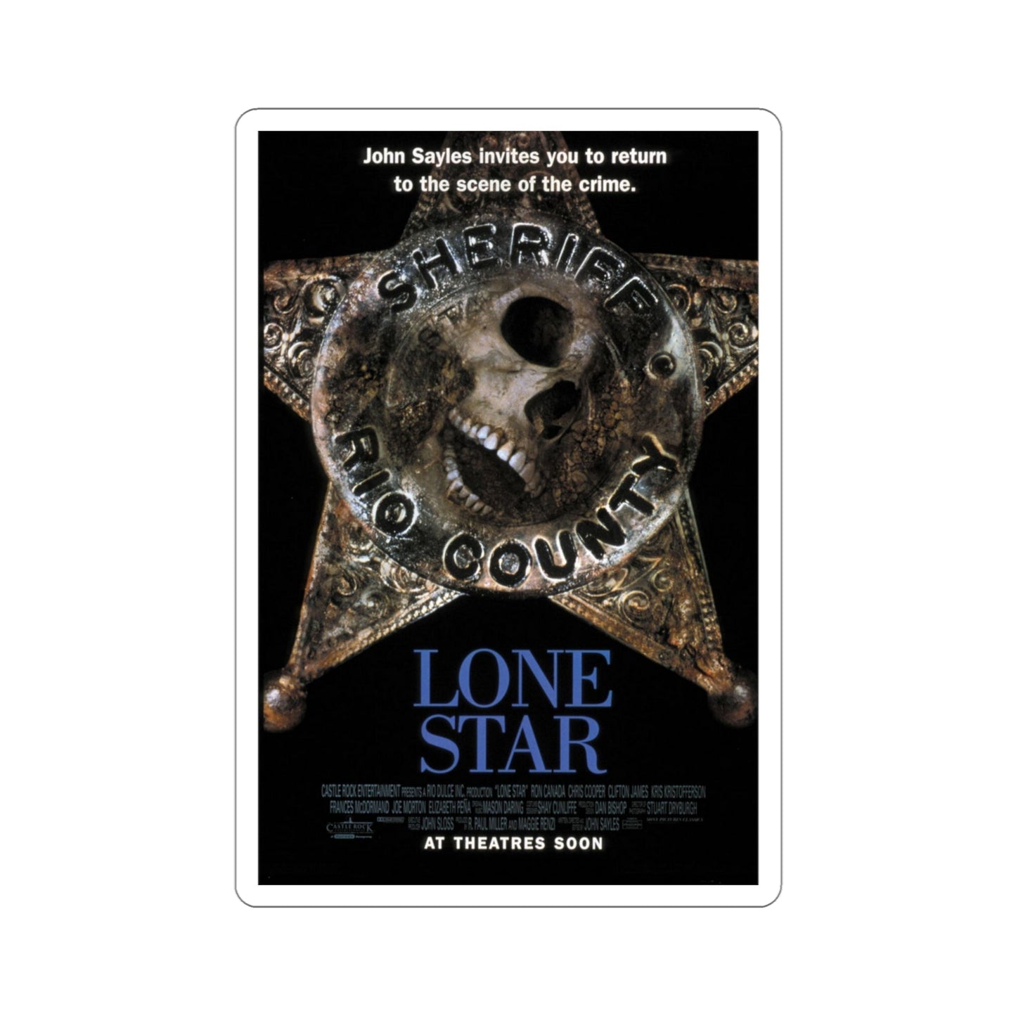 Lone Star 1996 Movie Poster STICKER Vinyl Die-Cut Decal-4 Inch-The Sticker Space