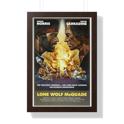 LONE WOLF MCQUADE 1983 - Framed Movie Poster-16″ x 24″-The Sticker Space