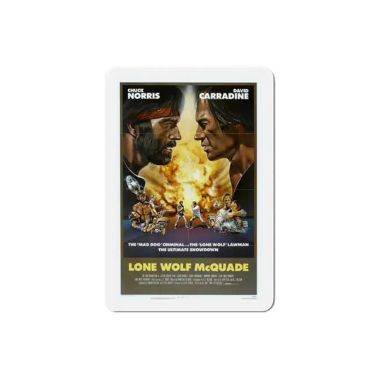 Lone Wolf McQuade 1983 Movie Poster Refrigerator Magnet 2 Inch - The Sticker Space