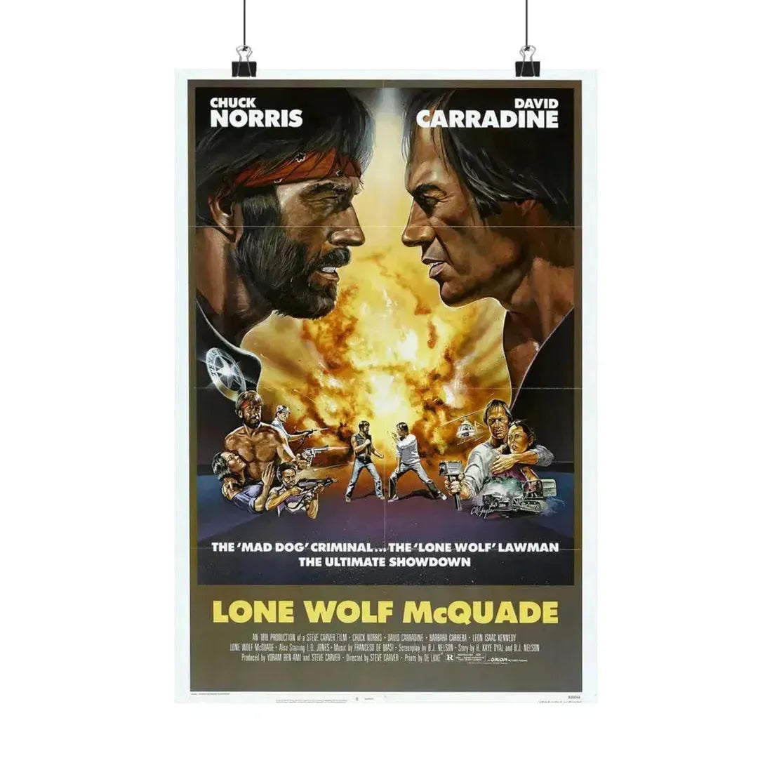 LONE WOLF MCQUADE 1983 - Paper Movie Poster 12″ x 18″ Matte - The Sticker Space