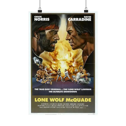 LONE WOLF MCQUADE 1983 - Paper Movie Poster 12″ x 18″ Matte - The Sticker Space