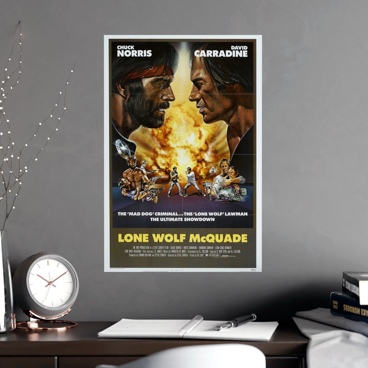 LONE WOLF MCQUADE 1983 - Paper Movie Poster-The Sticker Space