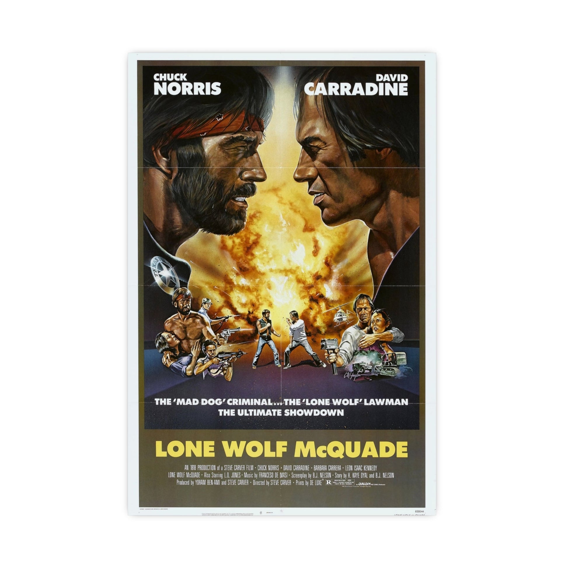 LONE WOLF MCQUADE 1983 - Paper Movie Poster-16″ x 24″ (Vertical)-The Sticker Space