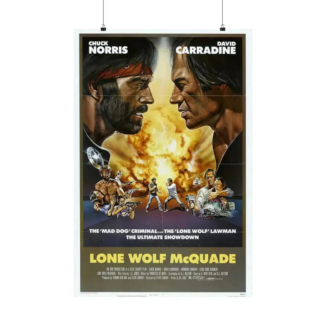 LONE WOLF MCQUADE 1983 - Paper Movie Poster 24″ x 36″ Matte - The Sticker Space