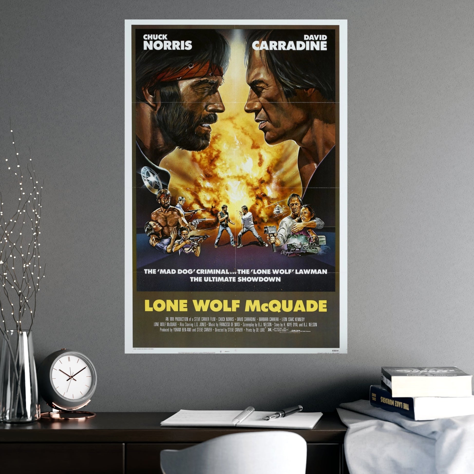 LONE WOLF MCQUADE 1983 - Paper Movie Poster-The Sticker Space