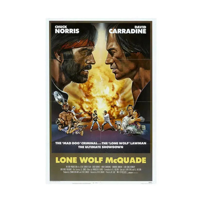 LONE WOLF MCQUADE 1983 - Paper Movie Poster - The Sticker Space