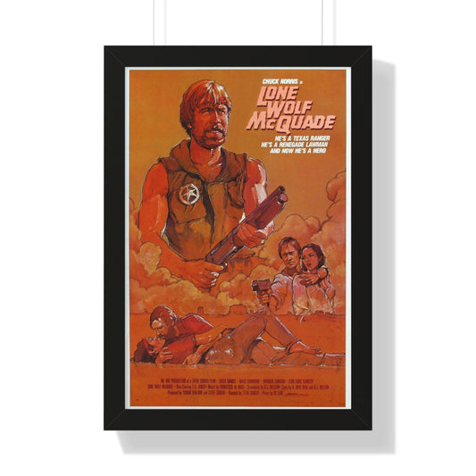 LONE WOLF MCQUADE (2) 1983 - Framed Movie Poster-16″ x 24″-The Sticker Space