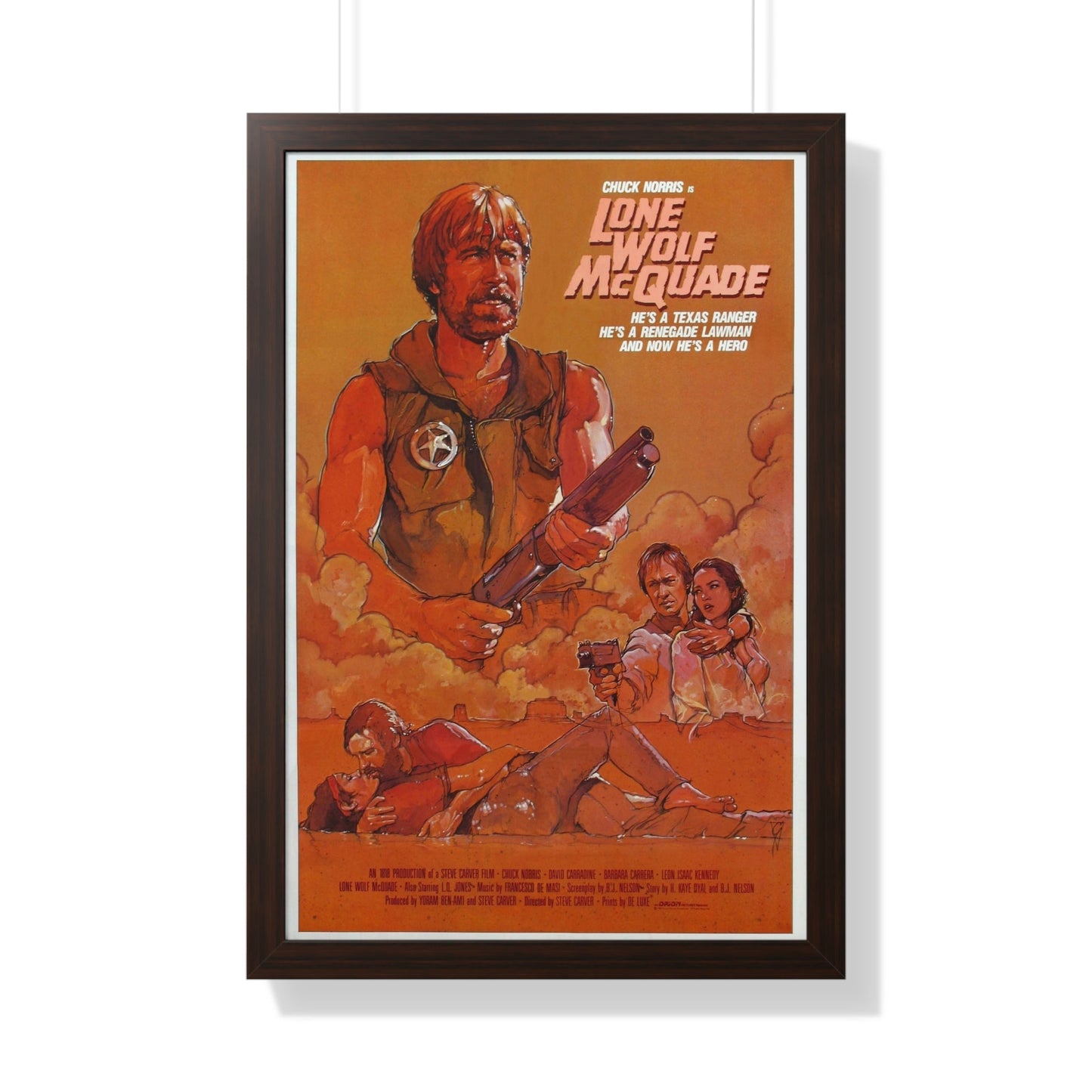 LONE WOLF MCQUADE (2) 1983 - Framed Movie Poster-20" x 30"-The Sticker Space