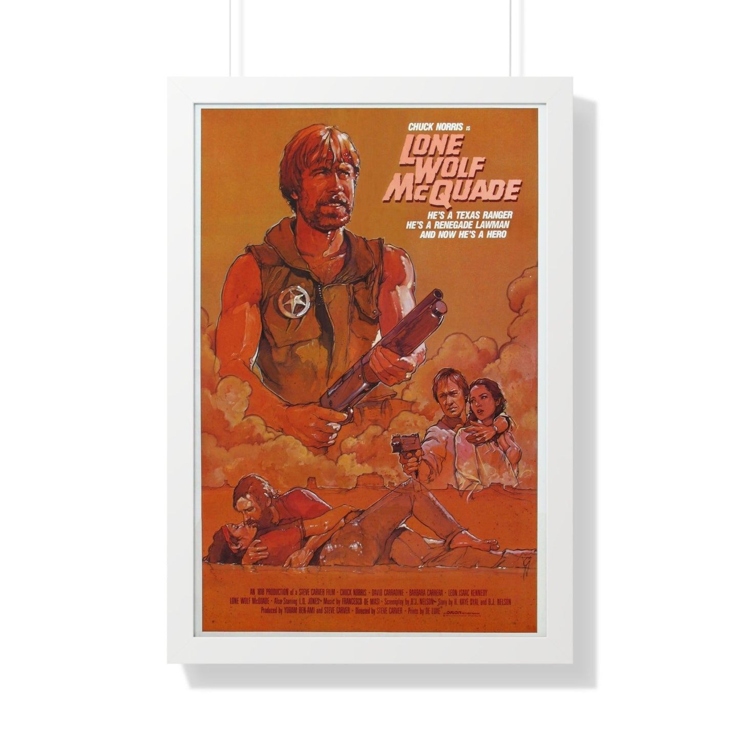 LONE WOLF MCQUADE (2) 1983 - Framed Movie Poster-20" x 30"-The Sticker Space