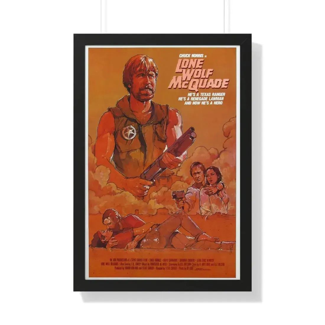 LONE WOLF MCQUADE (2) 1983 - Framed Movie Poster - The Sticker Space
