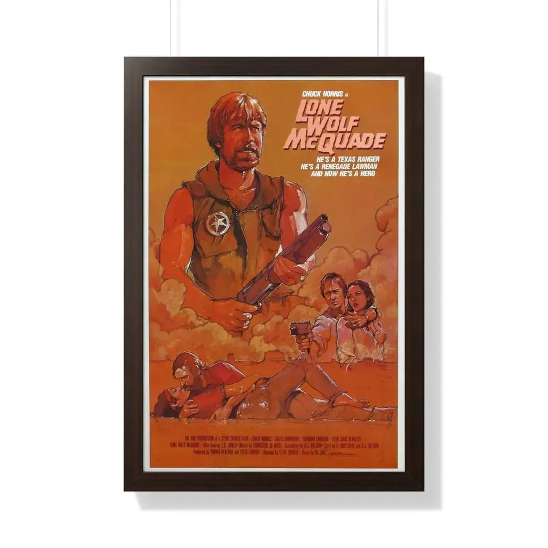 LONE WOLF MCQUADE (2) 1983 - Framed Movie Poster - The Sticker Space