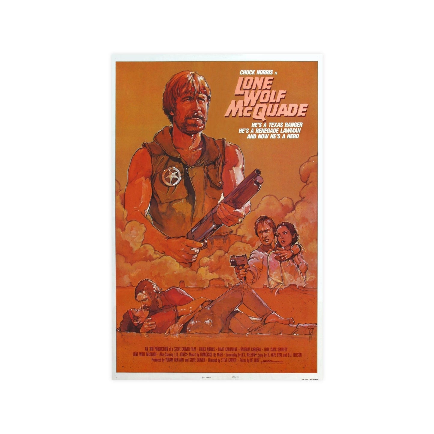 LONE WOLF MCQUADE (2) 1983 - Paper Movie Poster-11″ x 17″ (Vertical)-The Sticker Space