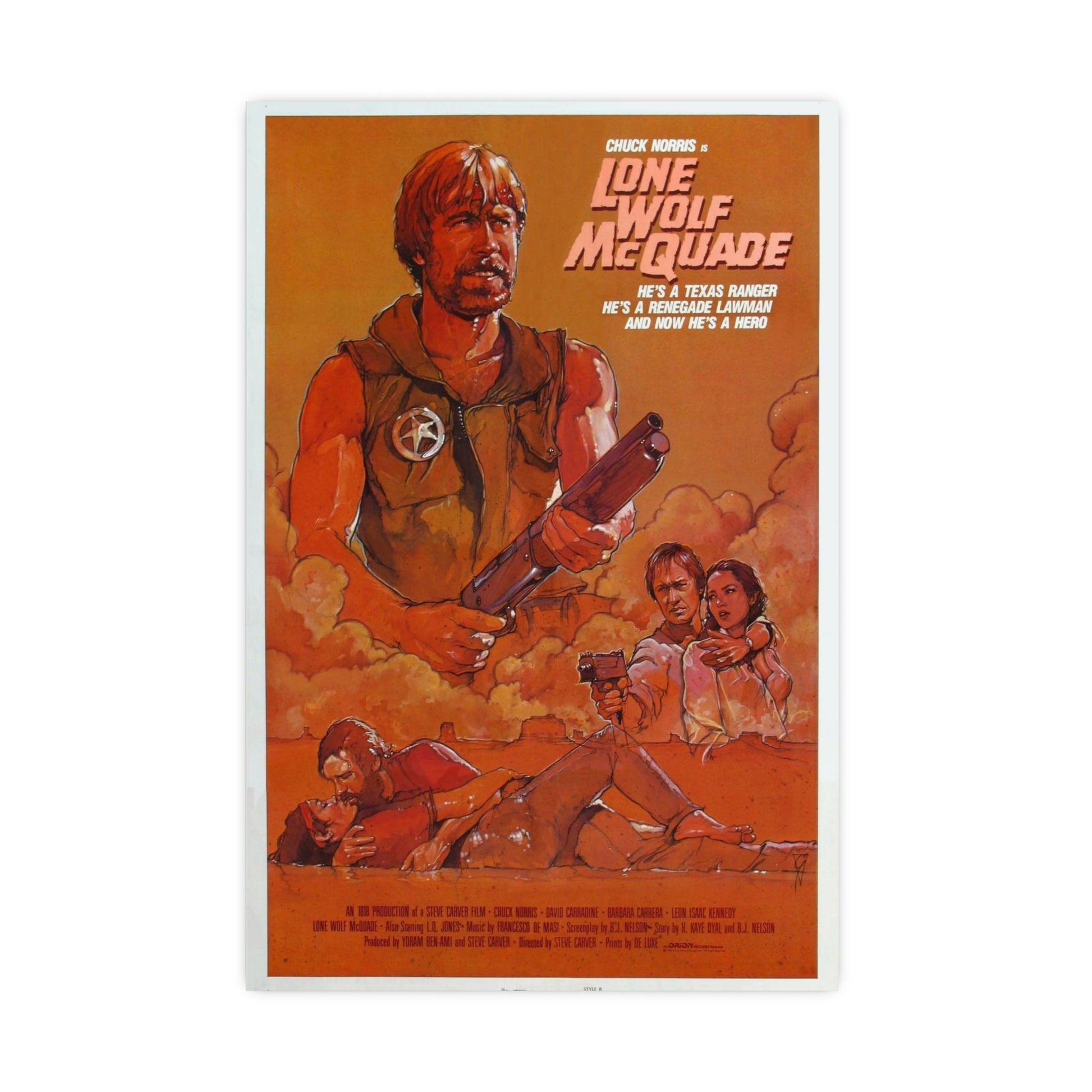 LONE WOLF MCQUADE (2) 1983 - Paper Movie Poster-20″ x 30″ (Vertical)-The Sticker Space
