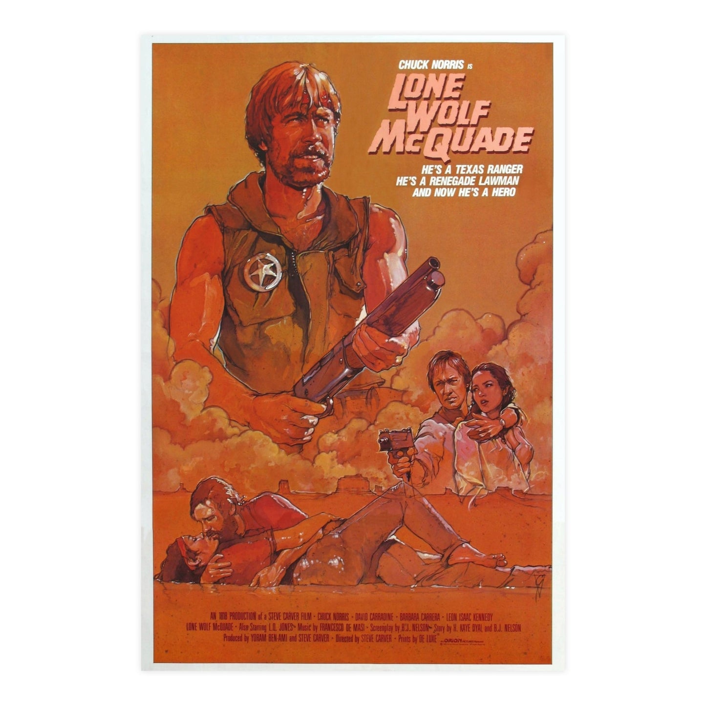 LONE WOLF MCQUADE (2) 1983 - Paper Movie Poster-24″ x 36″ (Vertical)-The Sticker Space