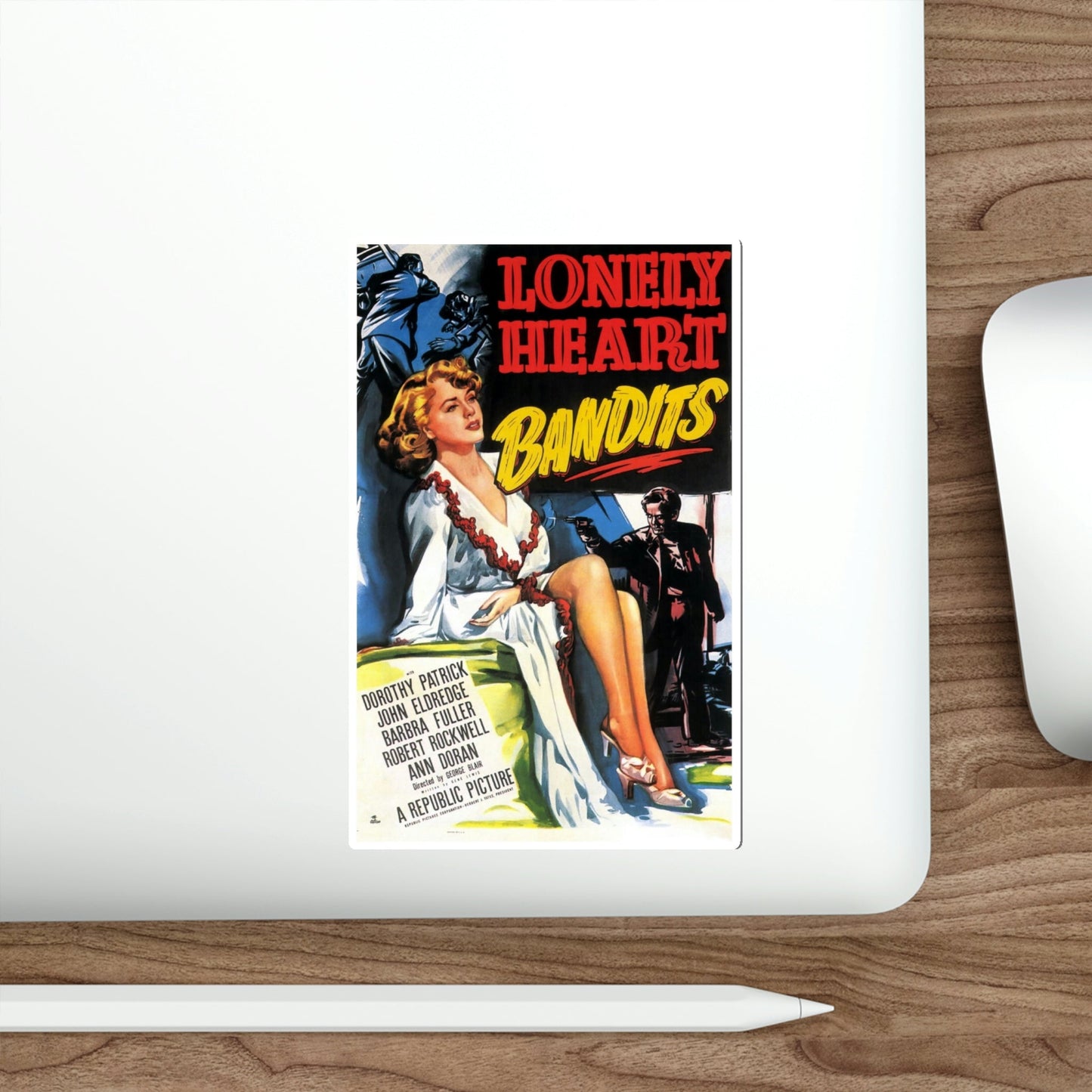 Lonely Heart Bandits 1950 Movie Poster STICKER Vinyl Die-Cut Decal-The Sticker Space