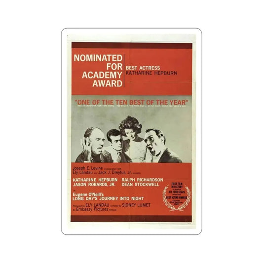 Long Day's Journey Into Night 1962 Movie Poster STICKER Vinyl Die-Cut Decal 6 Inch - The Sticker Space
