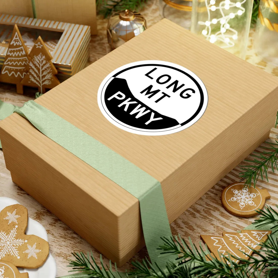 LongMtPkwy (New York) (Road Sign) STICKER Vinyl Kiss-Cut Decal - The Sticker Space