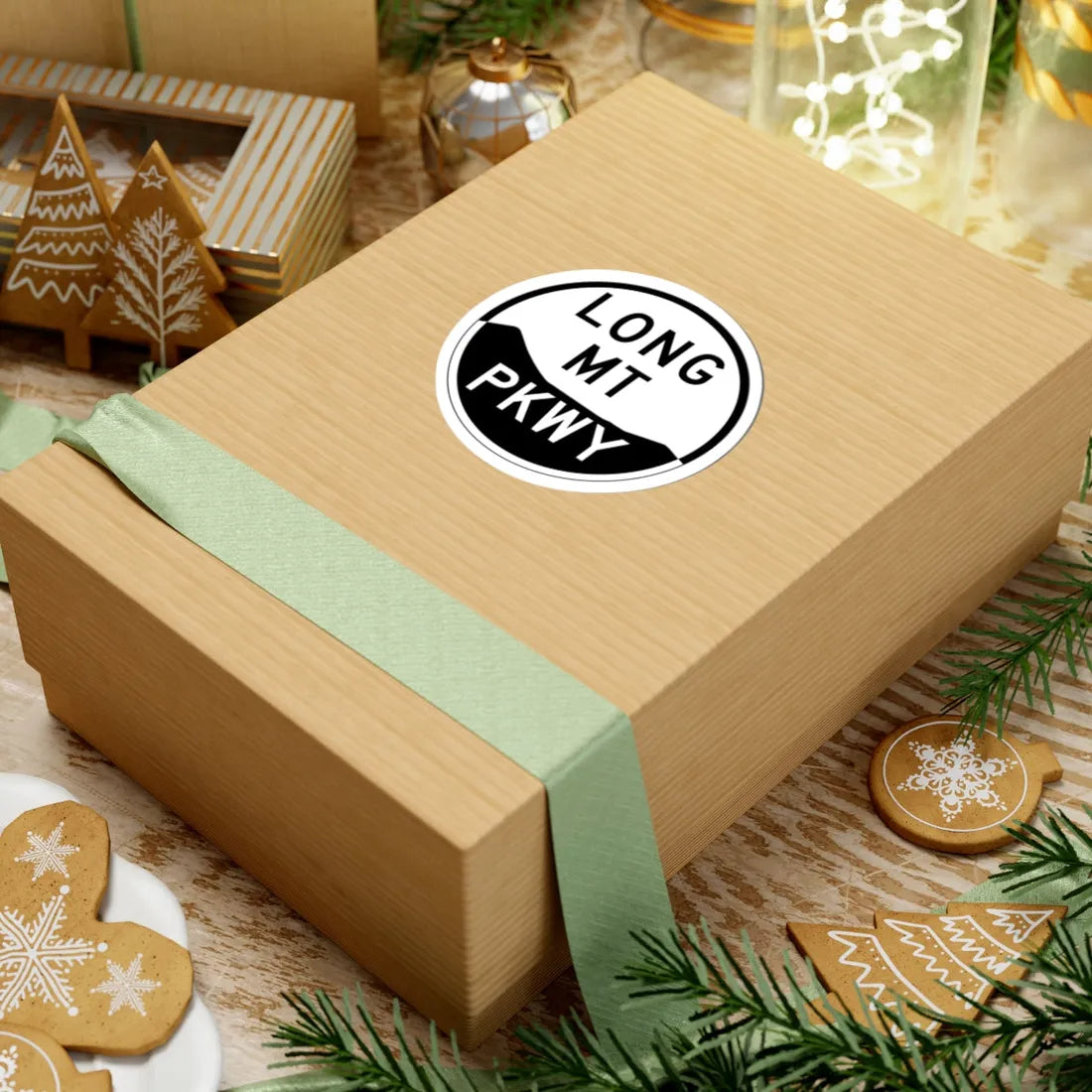 LongMtPkwy (New York) (Road Sign) STICKER Vinyl Kiss-Cut Decal - The Sticker Space