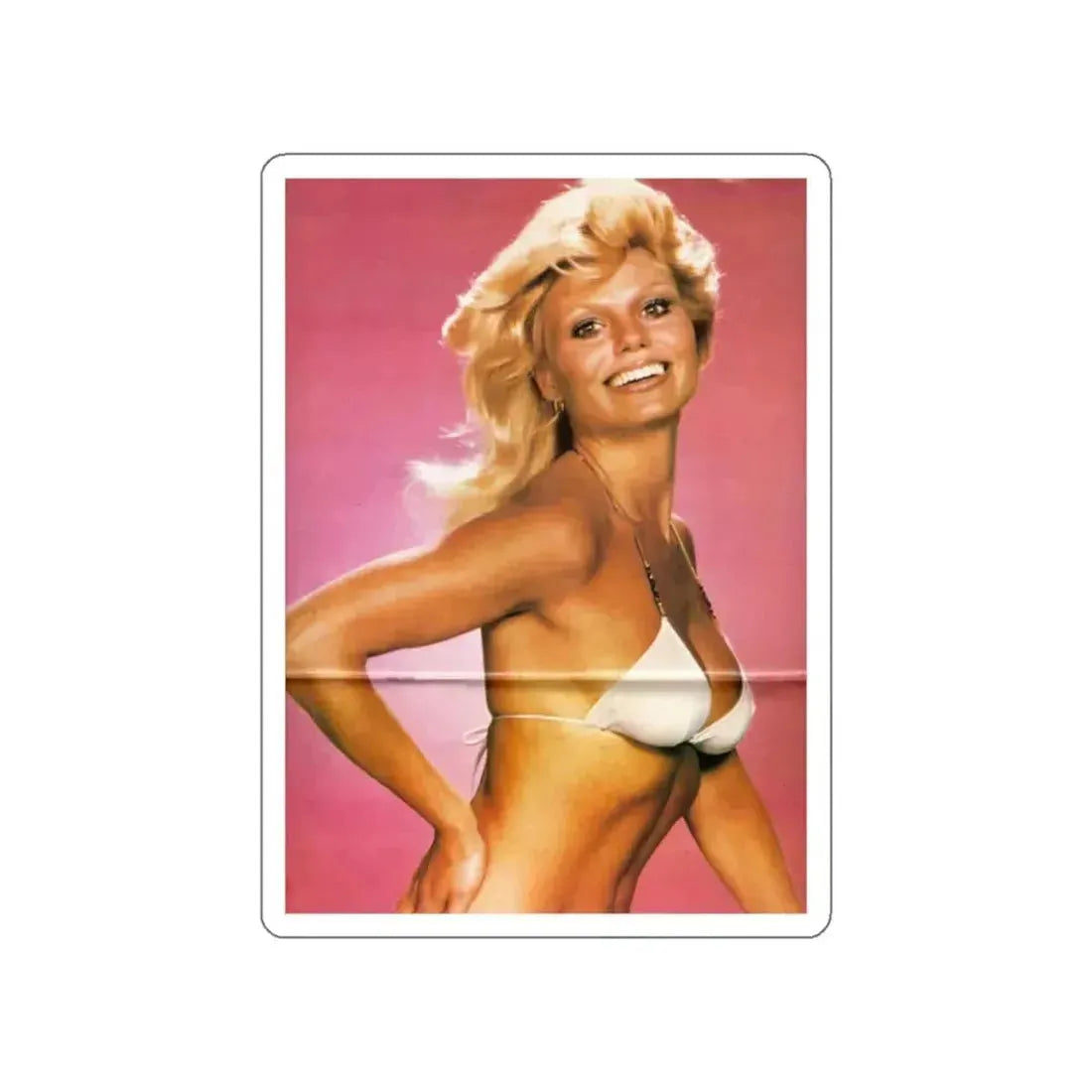 Loni Anderson #18 (Vintage Female Icon) STICKER Vinyl Die-Cut Decal White Die-Cut 2 Inch - The Sticker Space