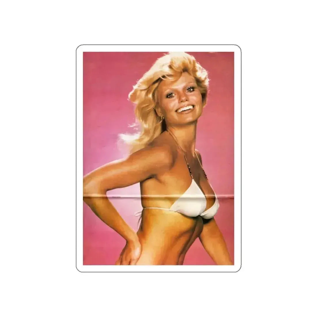 Loni Anderson #18 (Vintage Female Icon) STICKER Vinyl Die-Cut Decal White Die-Cut 5 Inch - The Sticker Space