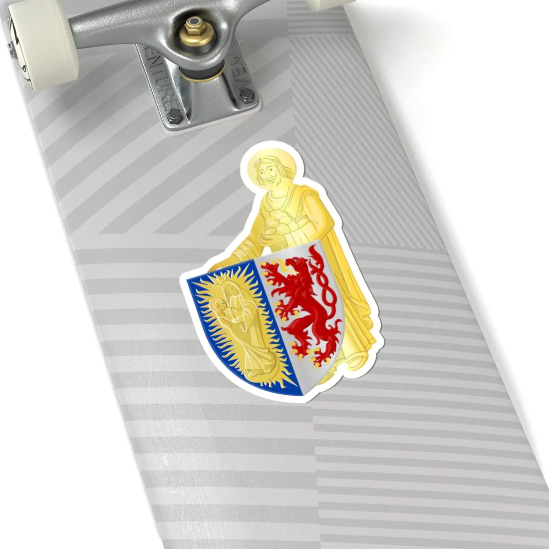 Lontzen wapen (Belgium) (Coat of Arms) STICKER Vinyl Kiss-Cut Decal - The Sticker Space