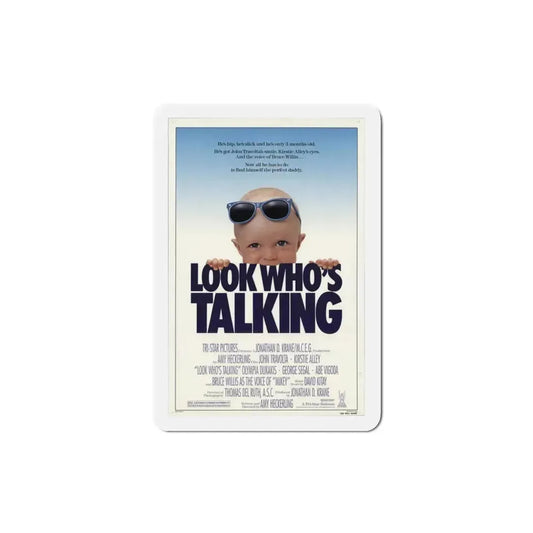 Look Who's Talking 1989 Movie Poster Refrigerator Magnet 2 Inch - The Sticker Space
