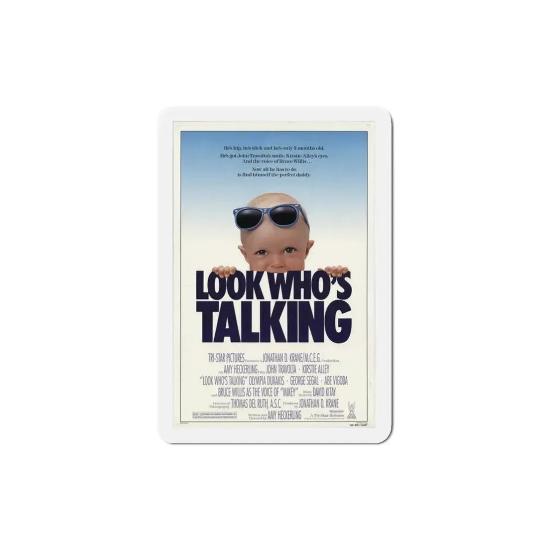 Look Who's Talking 1989 Movie Poster Refrigerator Magnet - The Sticker Space