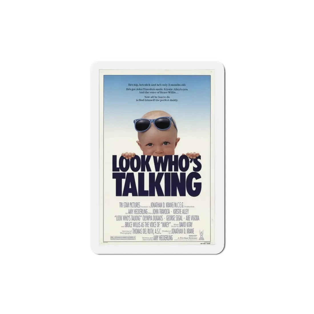 Look Who's Talking 1989 Movie Poster Refrigerator Magnet - The Sticker Space