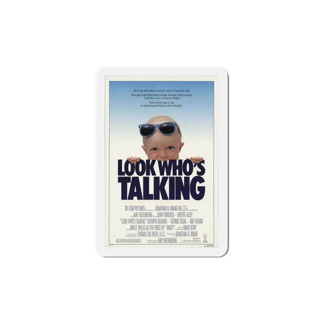 Look Who's Talking 1989 Movie Poster Refrigerator Magnet - The Sticker Space