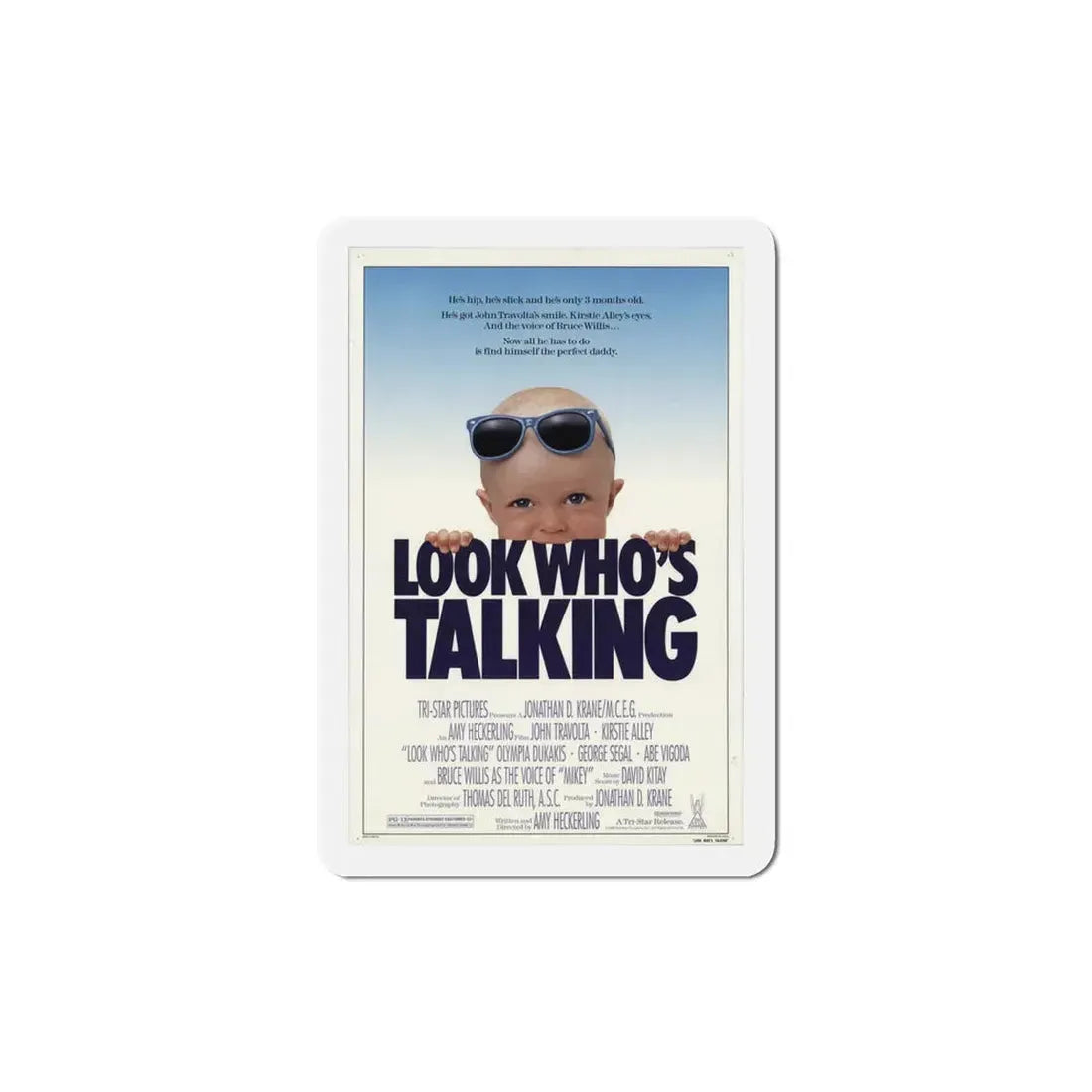 Look Who's Talking 1989 Movie Poster Refrigerator Magnet - The Sticker Space