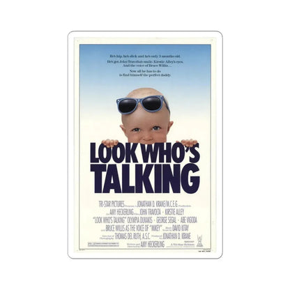 Look Who's Talking 1989 Movie Poster - STICKER Vinyl Kiss-Cut Decal 6 Inch White - The Sticker Space