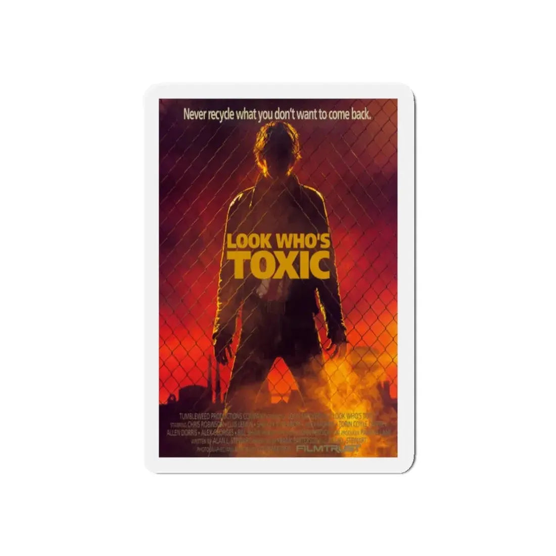 LOOK WHO'S TOXIC 1990 Movie Poster - Refrigerator Magnet - The Sticker Space