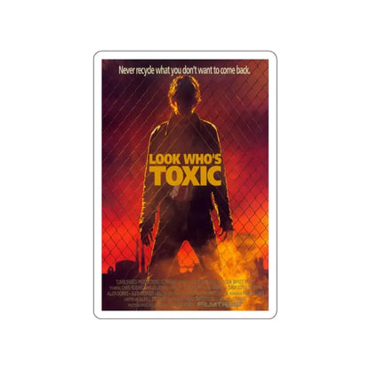 LOOK WHO'S TOXIC 1990 Movie Poster STICKER Vinyl Die-Cut Decal 3 Inch - The Sticker Space