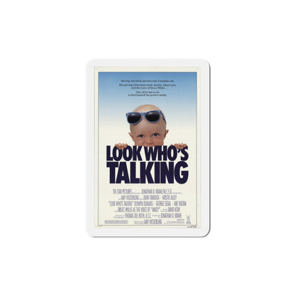 Look Who's Talking 1989 Movie Poster Die-Cut Magnet-4" x 4"-The Sticker Space