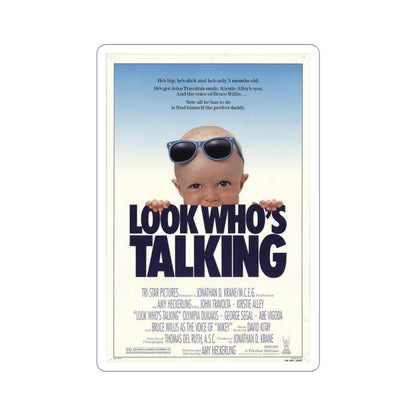 Look Who's Talking 1989 Movie Poster STICKER Vinyl Die-Cut Decal-4 Inch-The Sticker Space