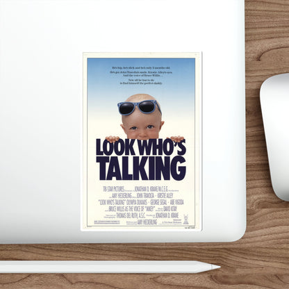 Look Who's Talking 1989 Movie Poster STICKER Vinyl Die-Cut Decal-The Sticker Space