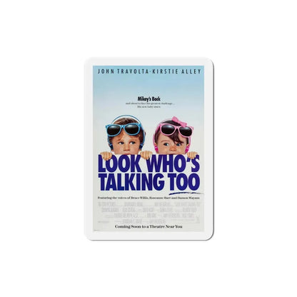Look Whos Talking Too 1990 Movie Poster Refrigerator Magnet 4 Inch - The Sticker Space