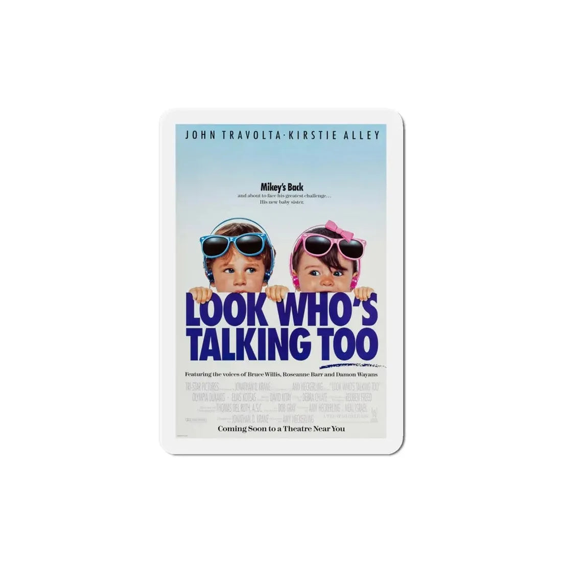 Look Whos Talking Too 1990 Movie Poster Refrigerator Magnet - The Sticker Space