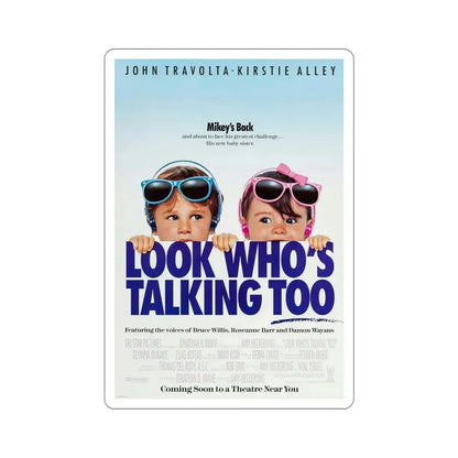 Look Whos Talking Too 1990 Movie Poster STICKER Vinyl Die-Cut Decal 6 Inch - The Sticker Space