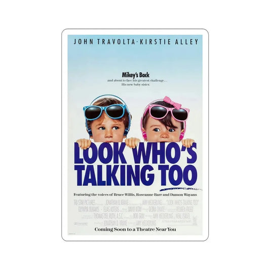 Look Whos Talking Too 1990 Movie Poster STICKER Vinyl Die-Cut Decal 6 Inch - The Sticker Space