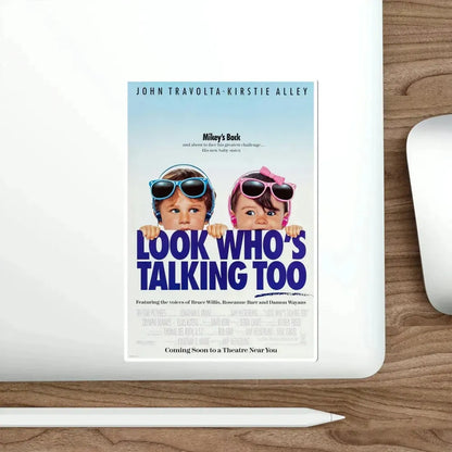 Look Whos Talking Too 1990 Movie Poster STICKER Vinyl Die-Cut Decal - The Sticker Space