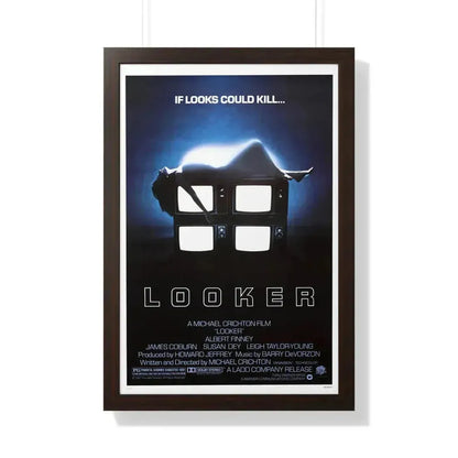 LOOKER 1981 - Framed Movie Poster 20" x 30" Walnut - The Sticker Space