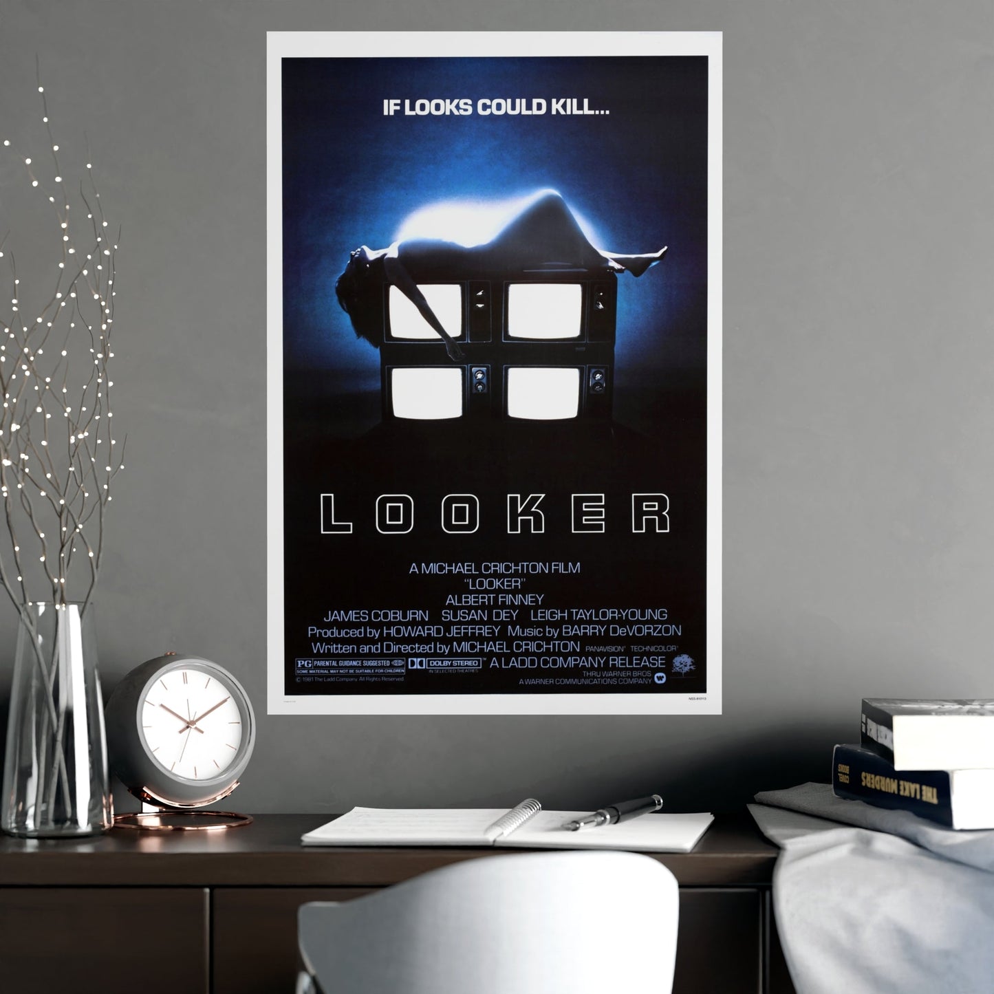 LOOKER 1981 - Paper Movie Poster-The Sticker Space