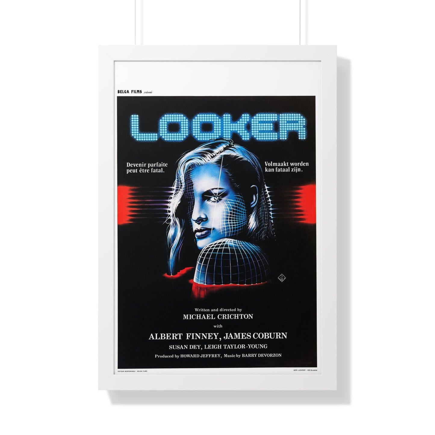 LOOKER (BELGIAN) 1981 - Framed Movie Poster-20" x 30"-The Sticker Space