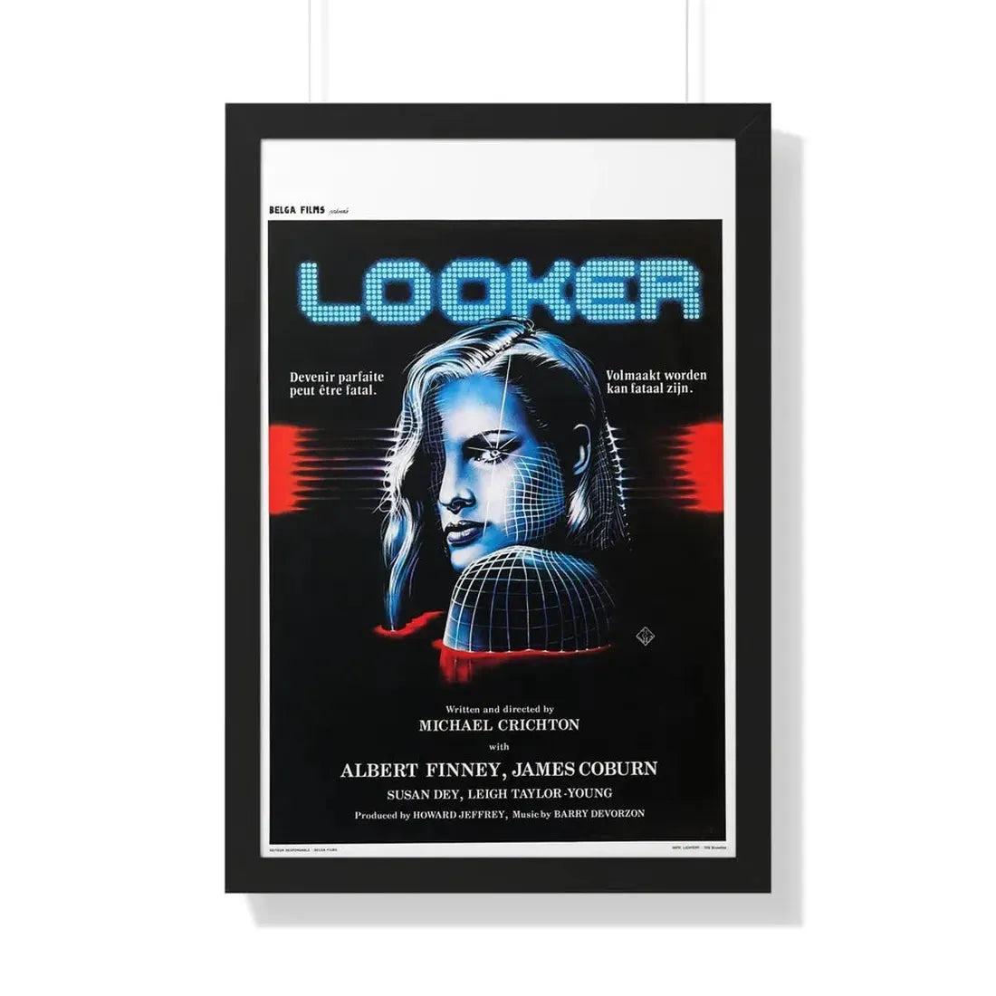 LOOKER (BELGIAN) 1981 - Framed Movie Poster - The Sticker Space