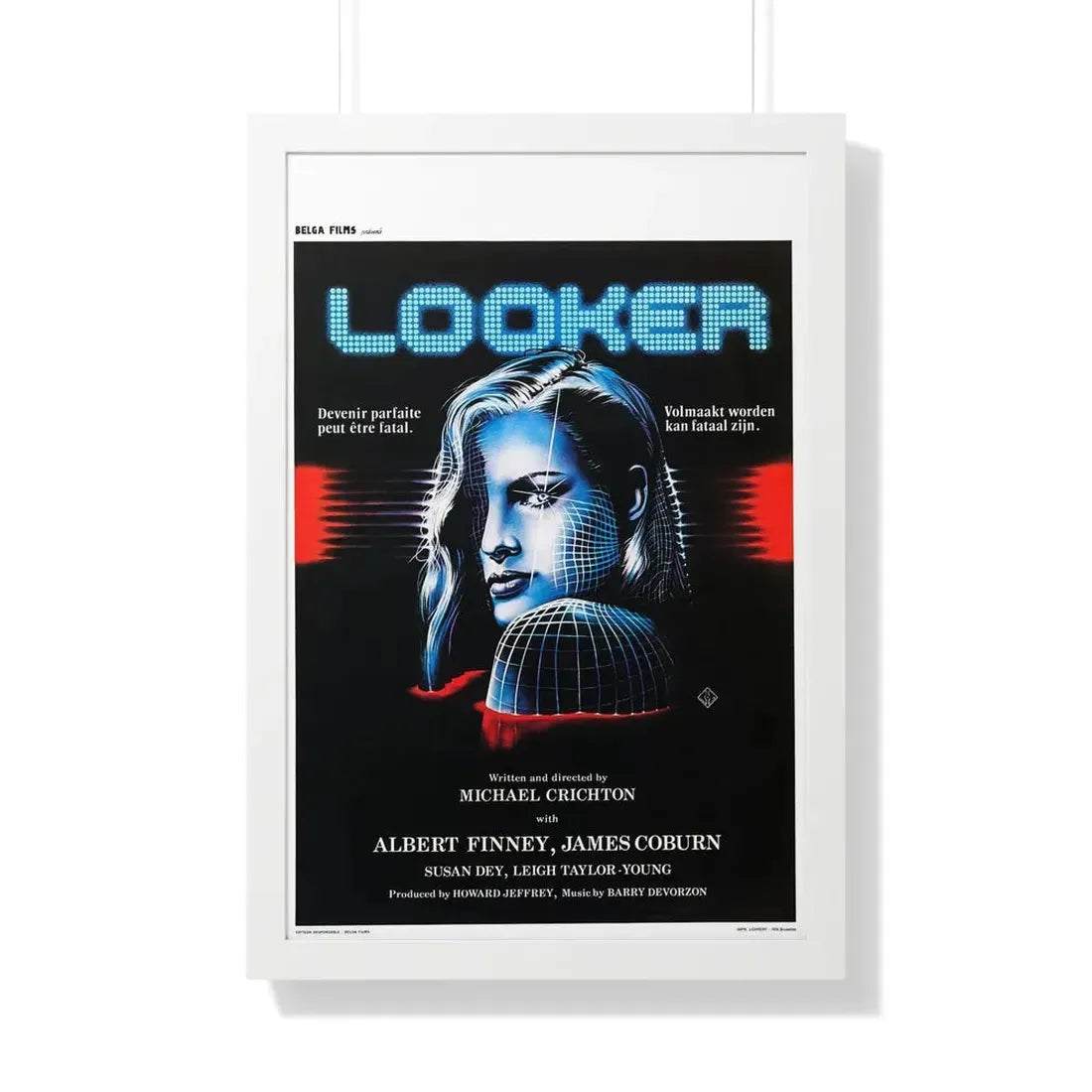 LOOKER (BELGIAN) 1981 - Framed Movie Poster - The Sticker Space