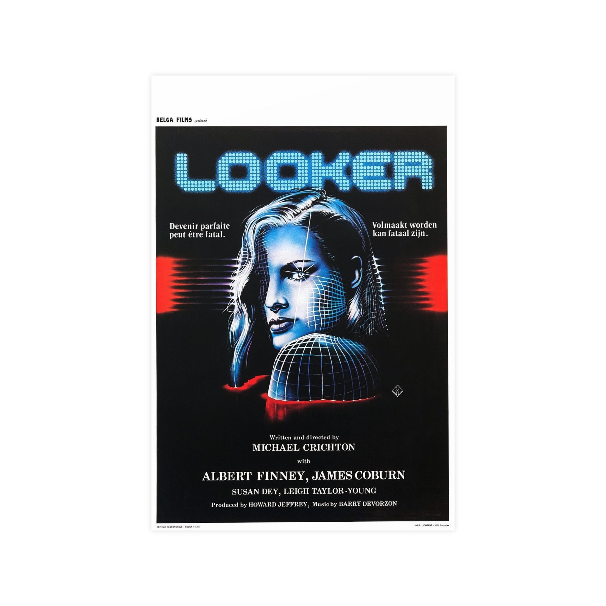 LOOKER (BELGIAN) 1981 - Paper Movie Poster-12″ x 18″ (Vertical)-The Sticker Space