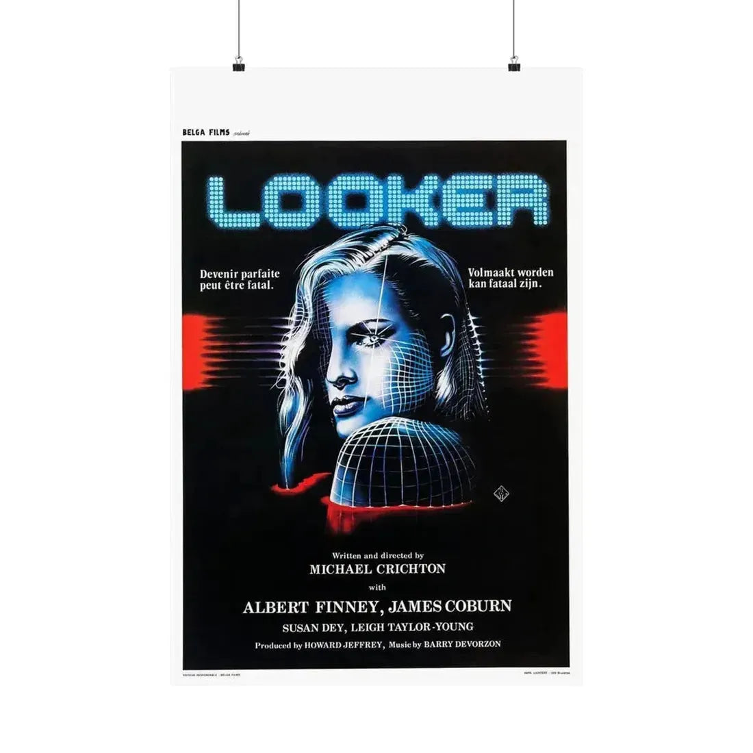 LOOKER (BELGIAN) 1981 - Paper Movie Poster 24″ x 36″ Matte - The Sticker Space